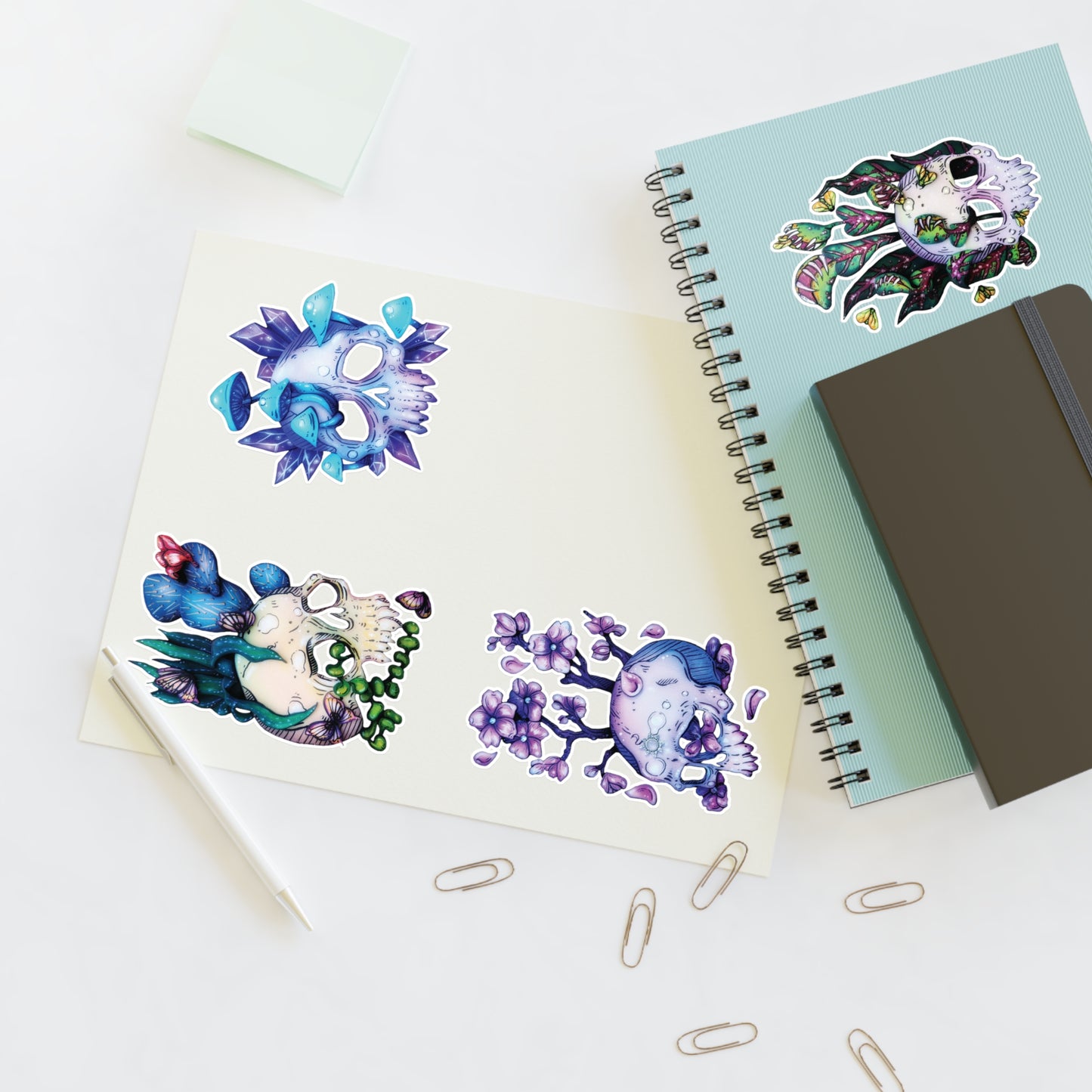 More Skulls Sticker Sheet