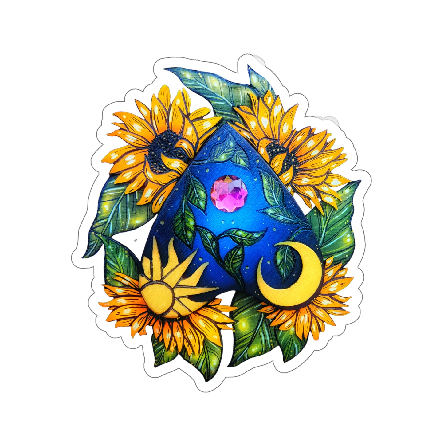 Sunflower Planchette Sticker