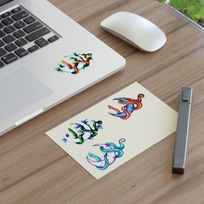 Snake and Moon Sticker Sheet