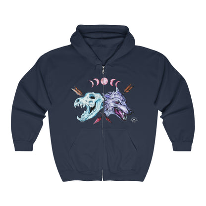 Wolf Zip Up Sweatshirt