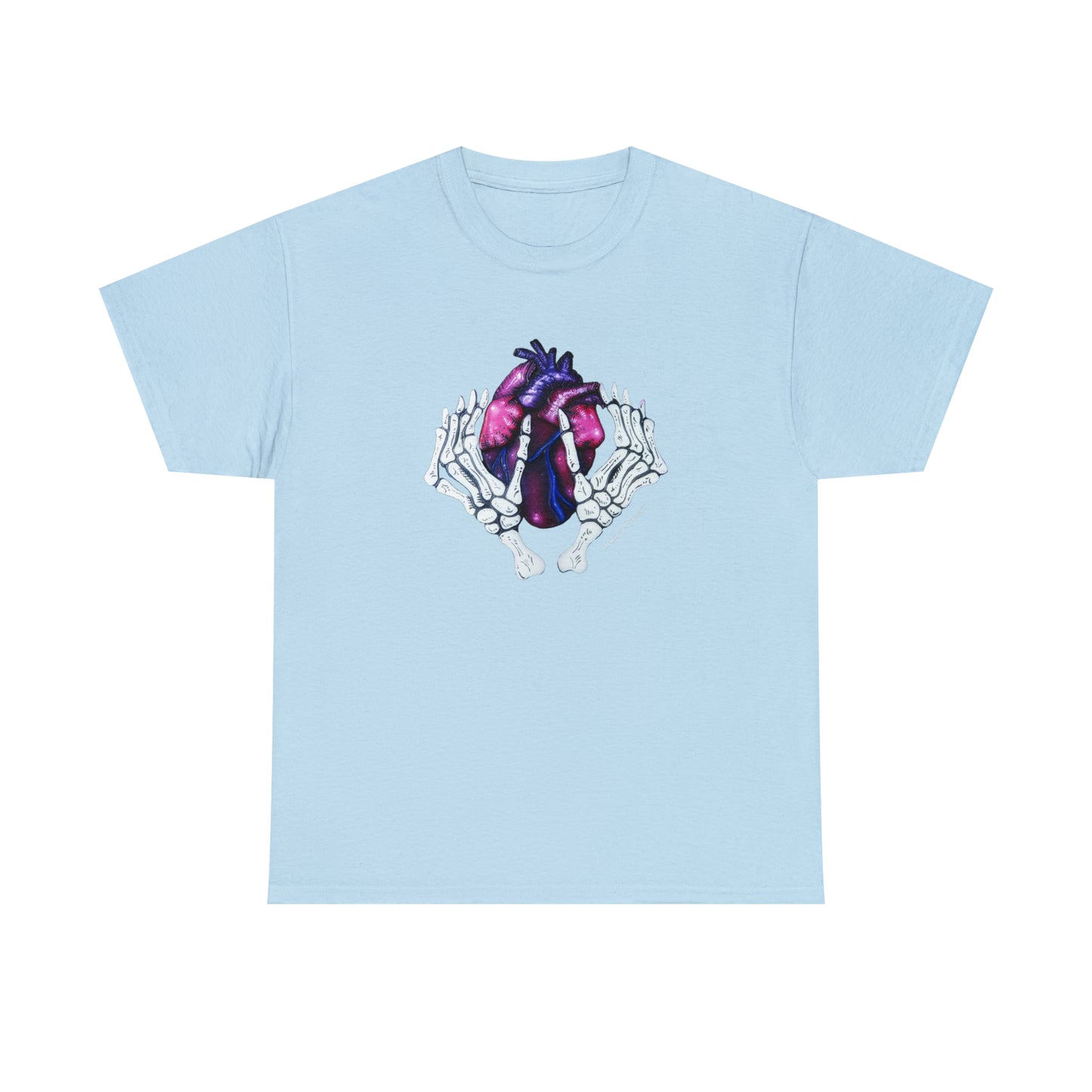 Skelly Hands Holding Heart Tee