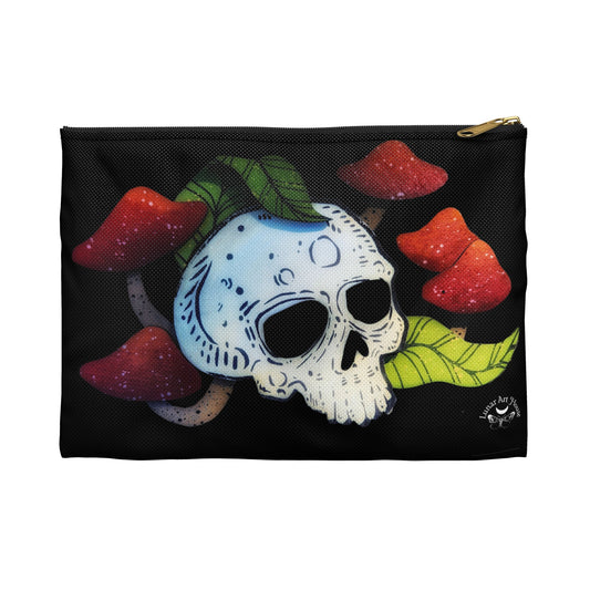 Mushroom Skull Accessory Pouch
