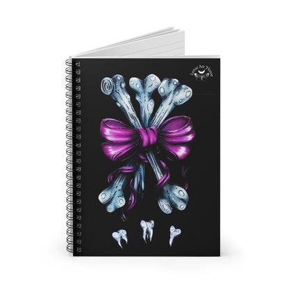 Bones in a Bow Spiral Notebook