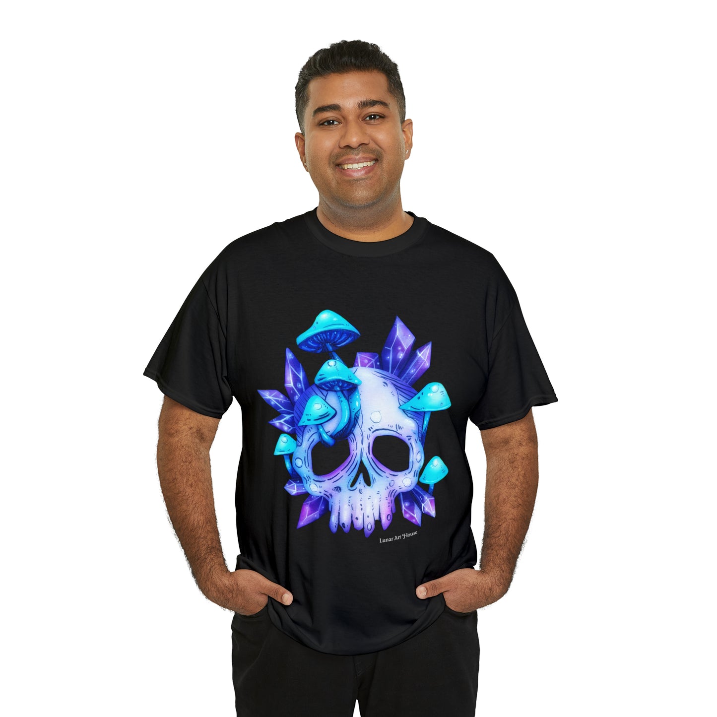 Crystal Mushroom Skull Tee