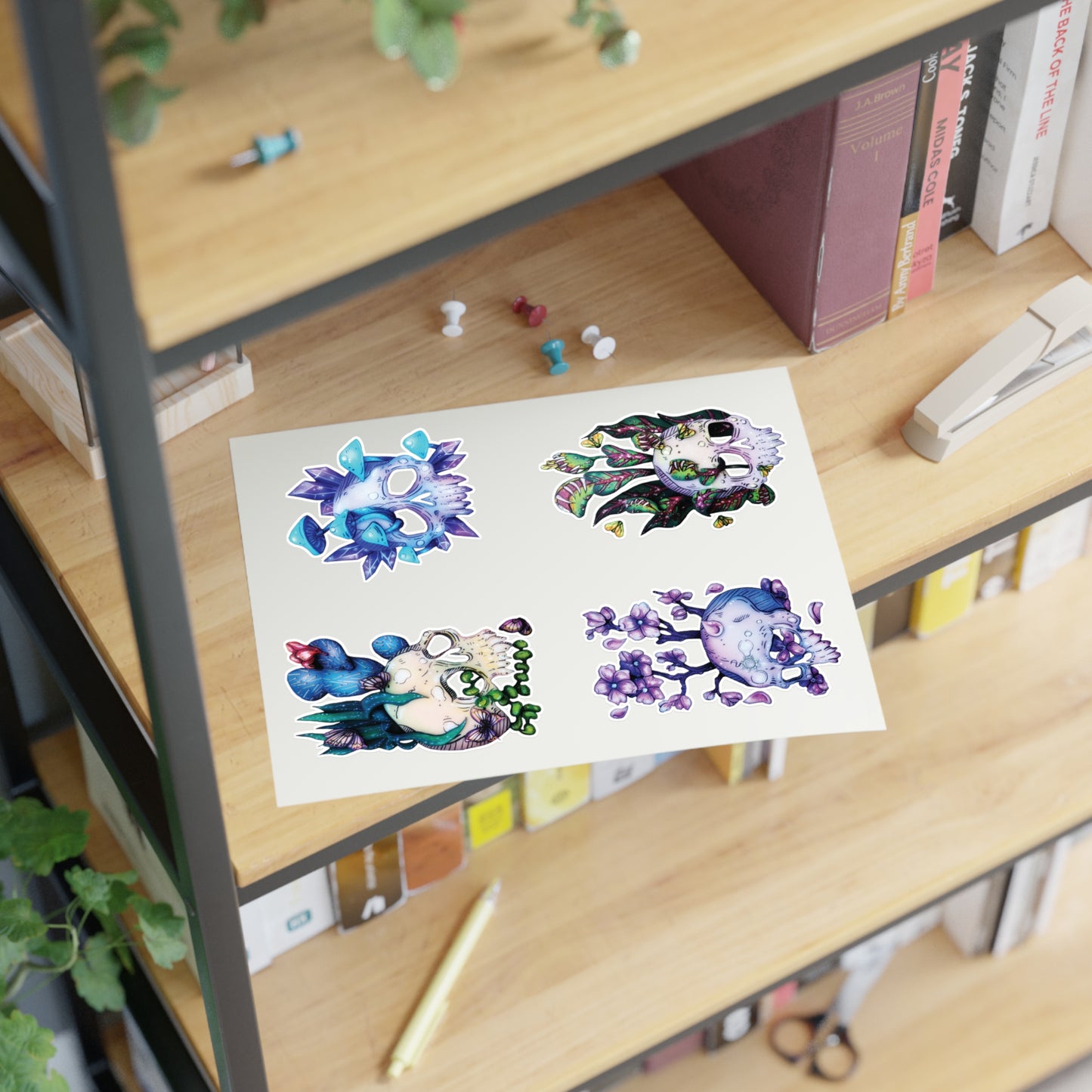 More Skulls Sticker Sheet