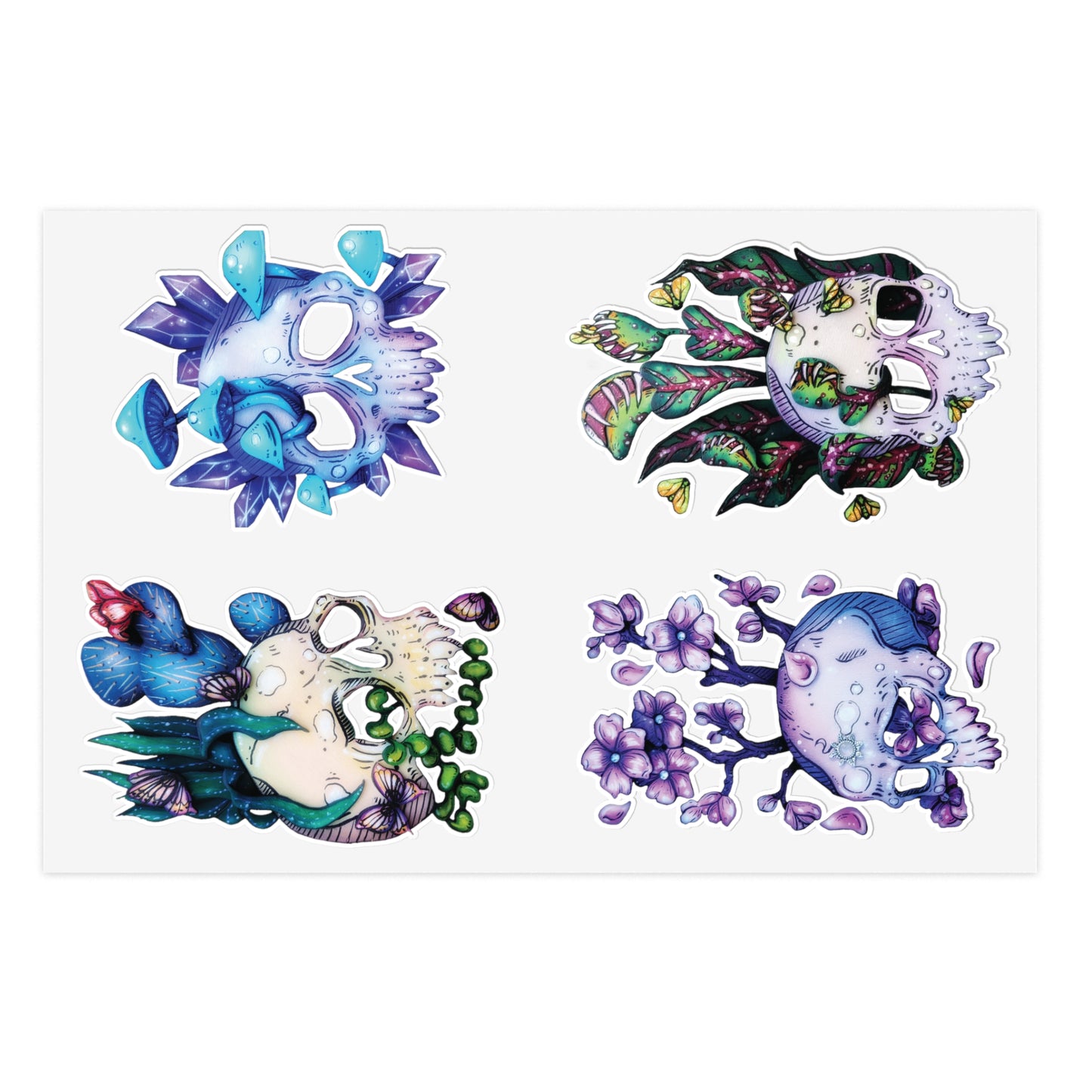 More Skulls Sticker Sheet