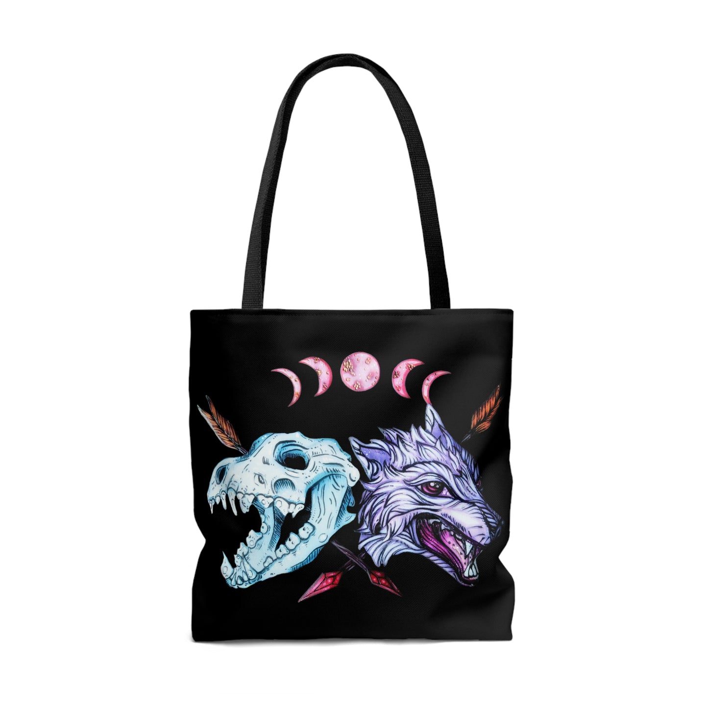 Blood Moon Wolf Tote Bag