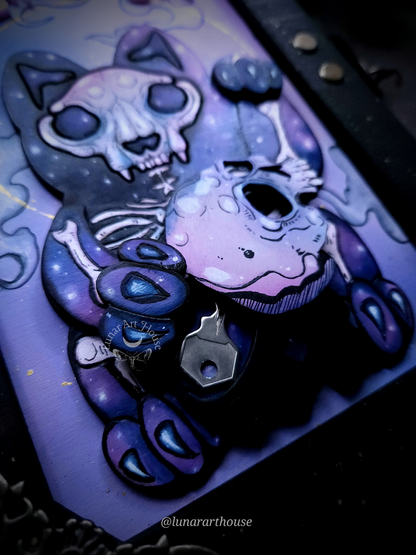 Lucky Skelly Cat Hidden Key Journal