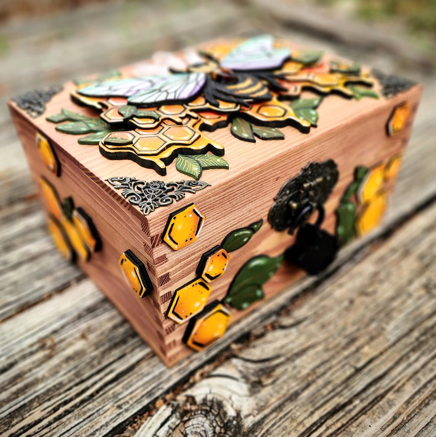 Bee Hidden Key Box Made to Order