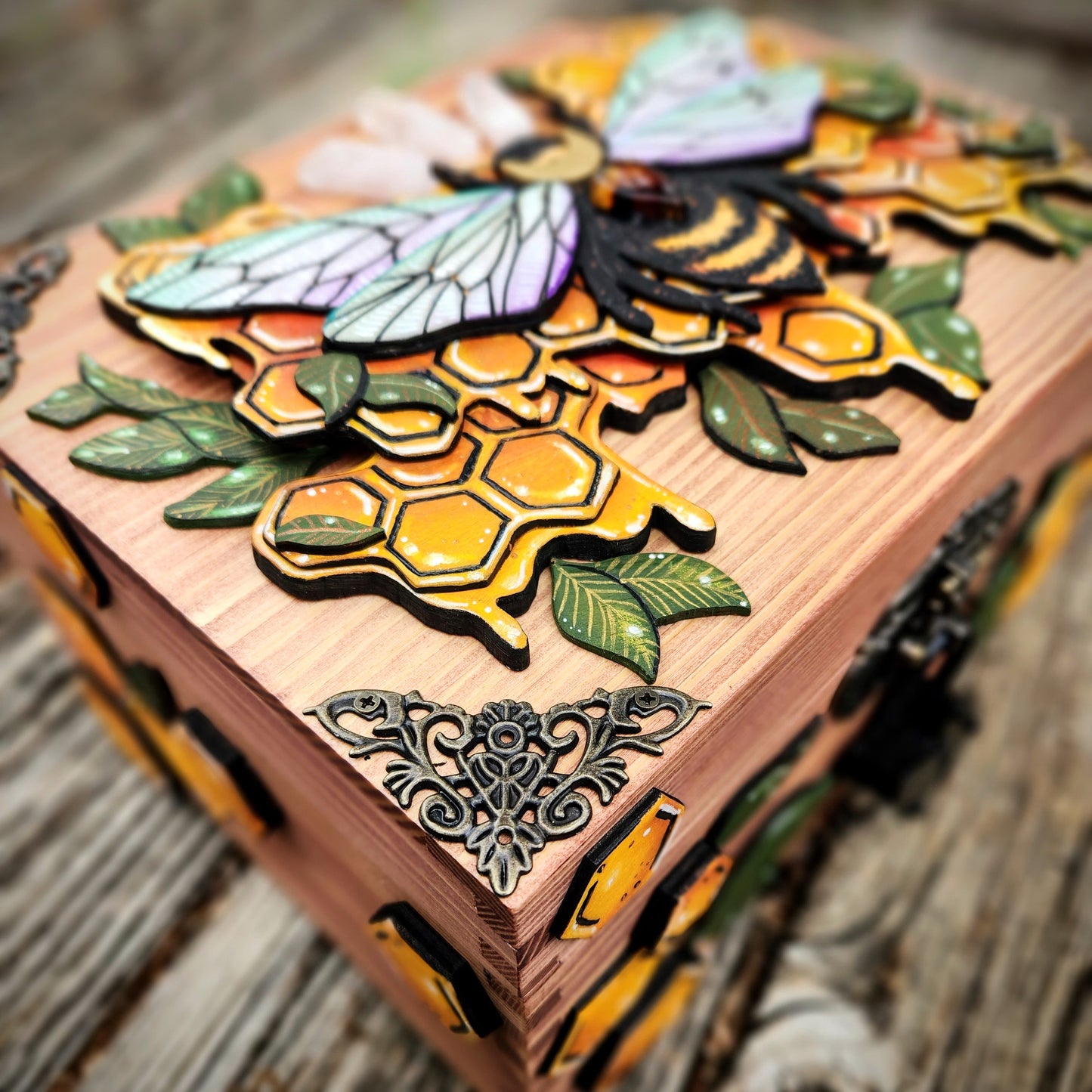 Bee Hidden Key Box Made to Order