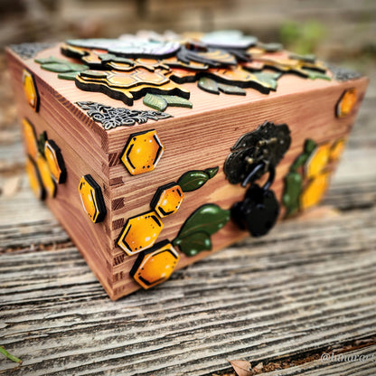 Bee Hidden Key Box Made to Order