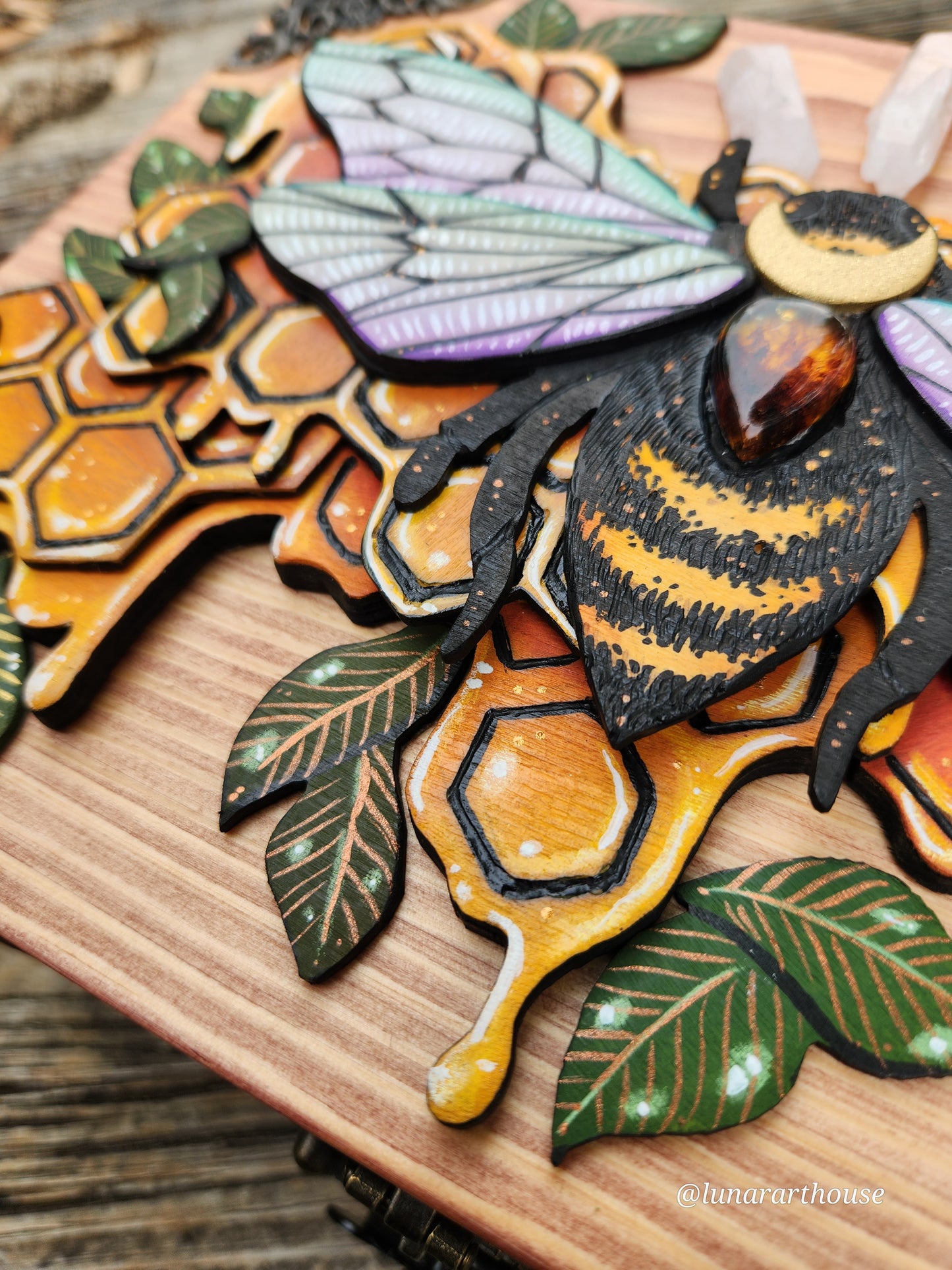 Bee Hidden Key Box Made to Order
