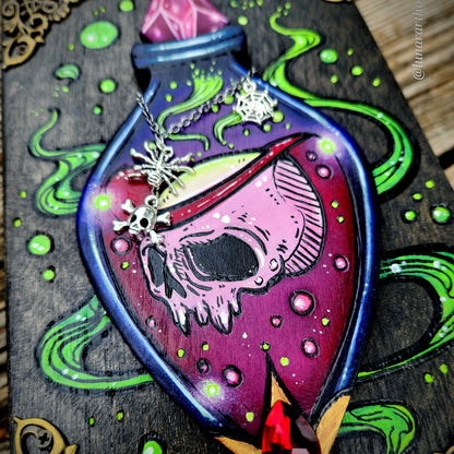 Poison Skull Bottle Hidden Key Box