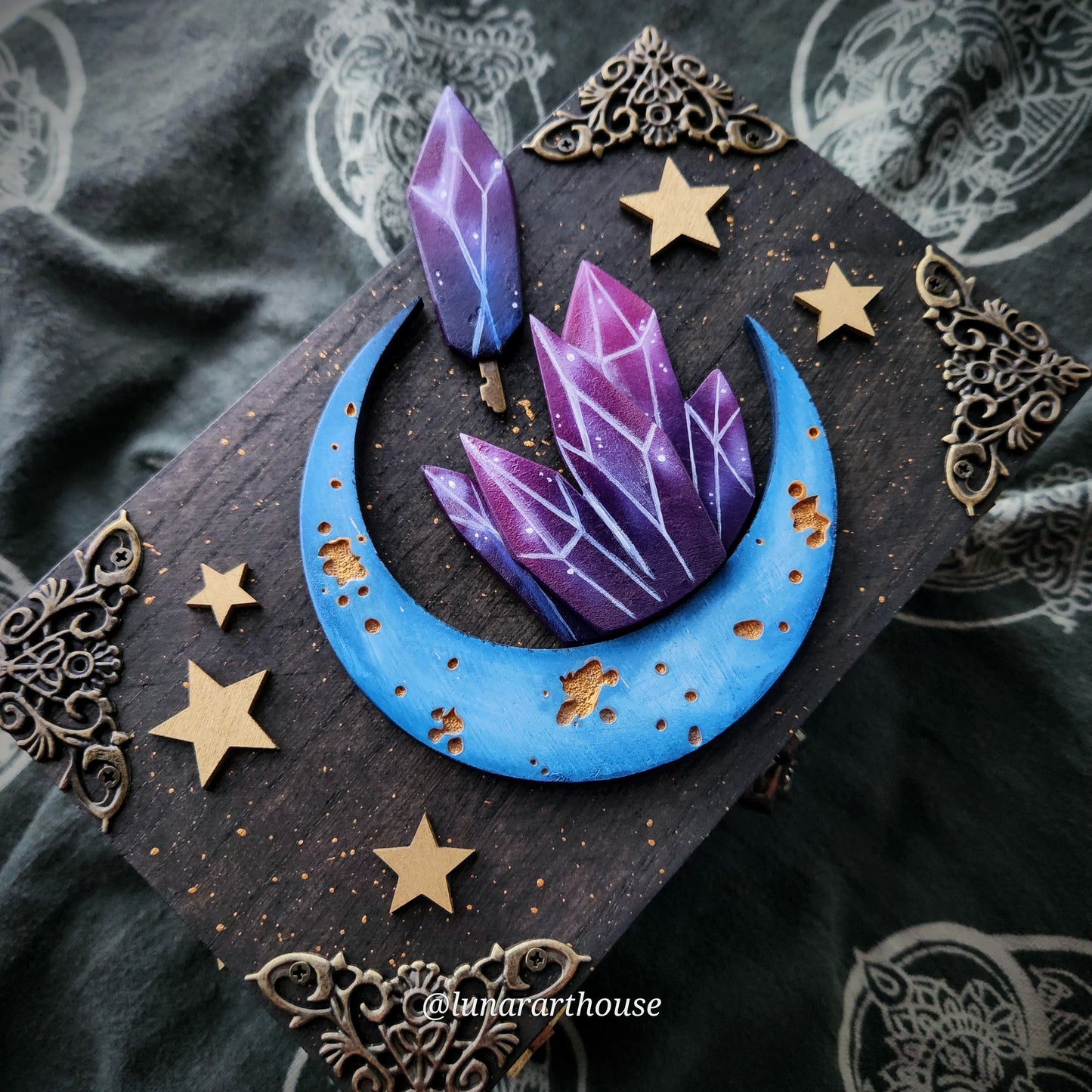 Crystal Moon Hidden Key Box
