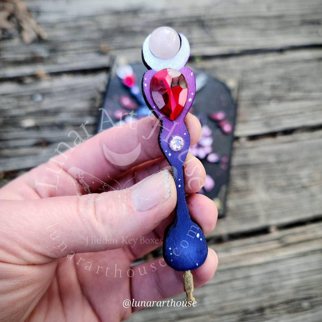 Floral Heart Hidden Key Box