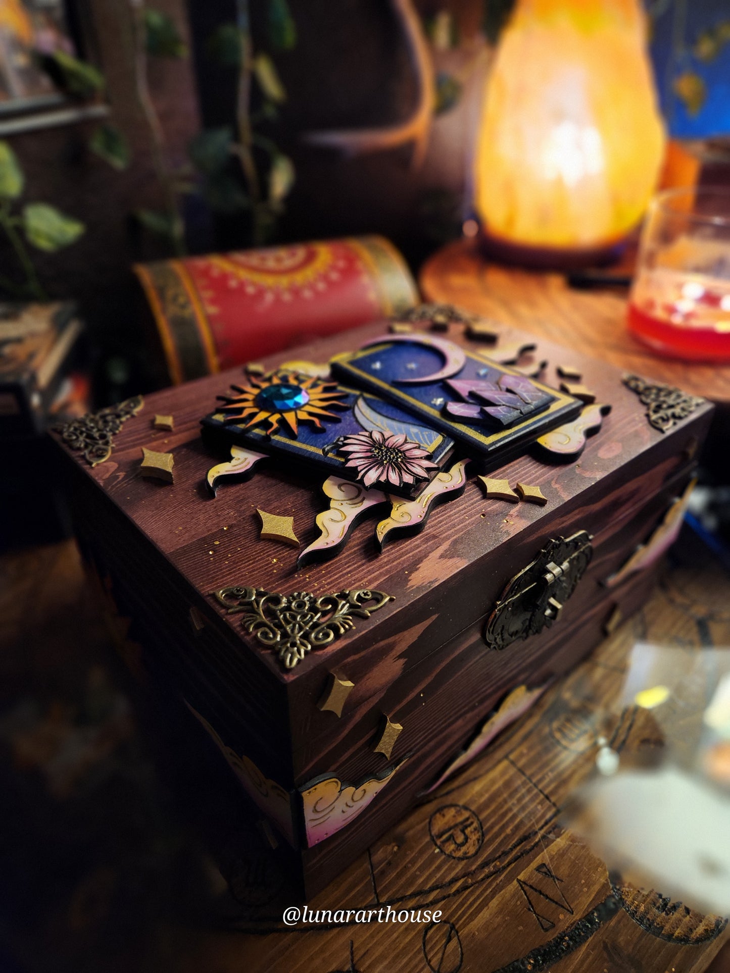 Sun and Moon Tarot Hidden Key Box