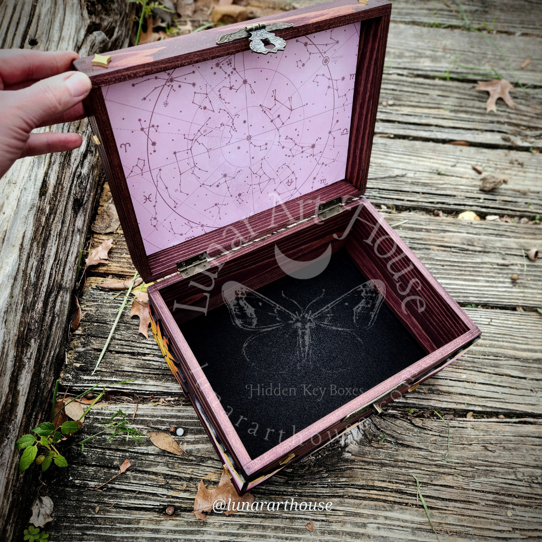 Sun and Moon Tarot Hidden Key Box