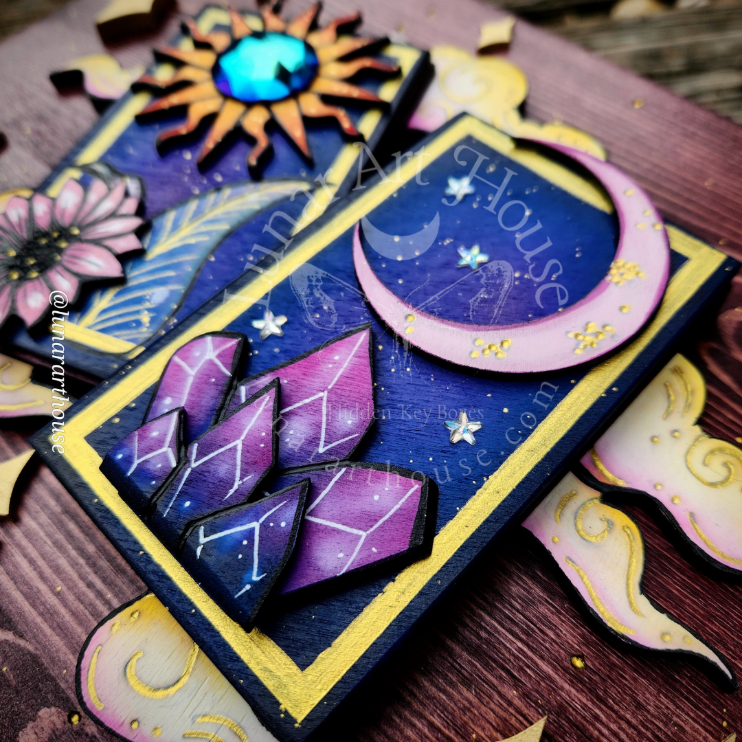 Sun and Moon Tarot Hidden Key Box
