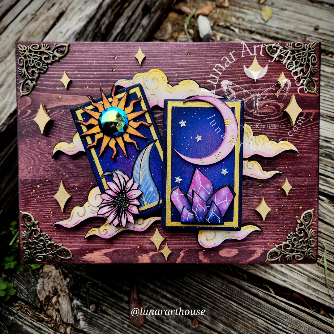 Sun and Moon Tarot Hidden Key Box
