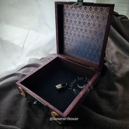 Cow Skull Hidden Key Box