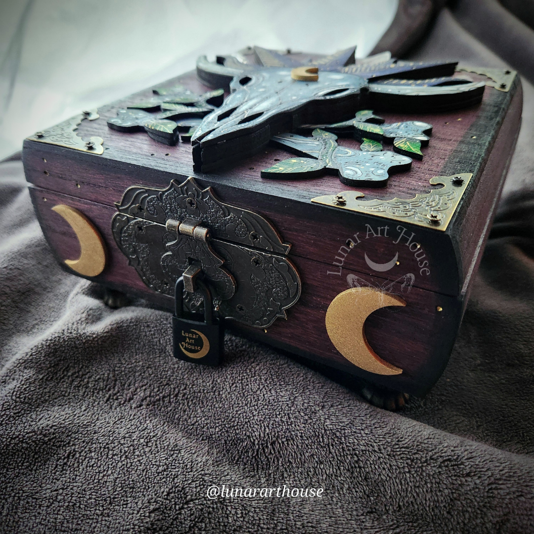 Cow Skull Hidden Key Box