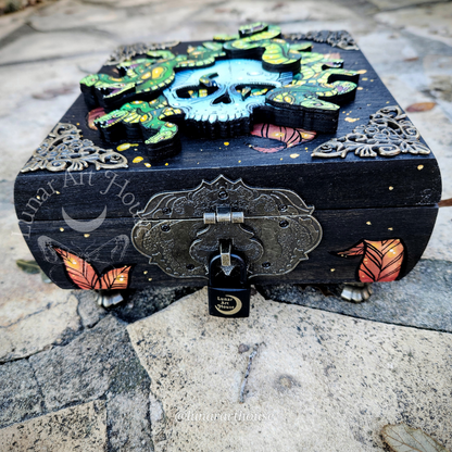 Medusa Skull Hidden Key Box