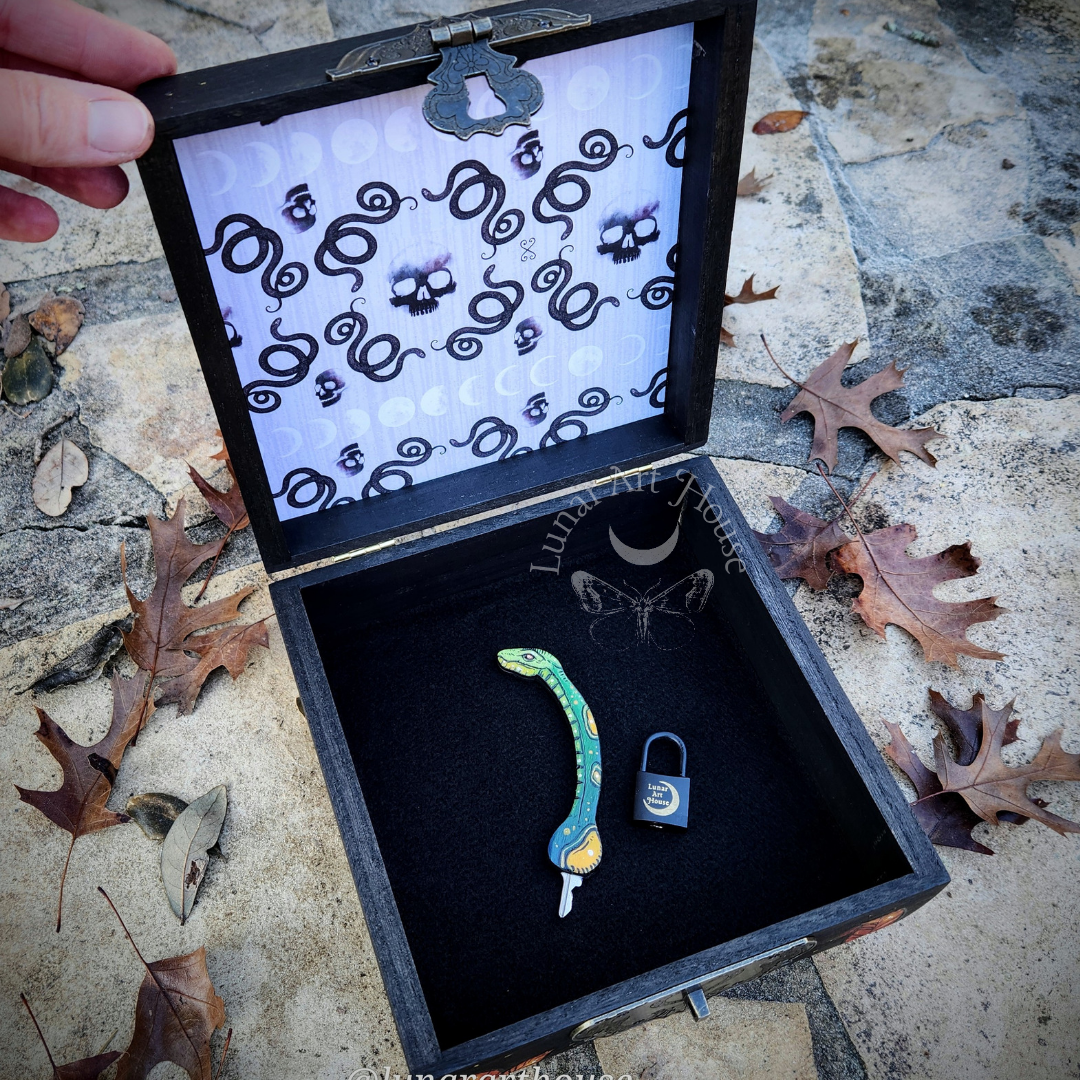 Medusa Skull Hidden Key Box