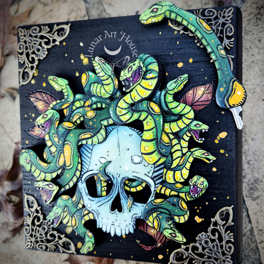 Medusa Skull Hidden Key Box