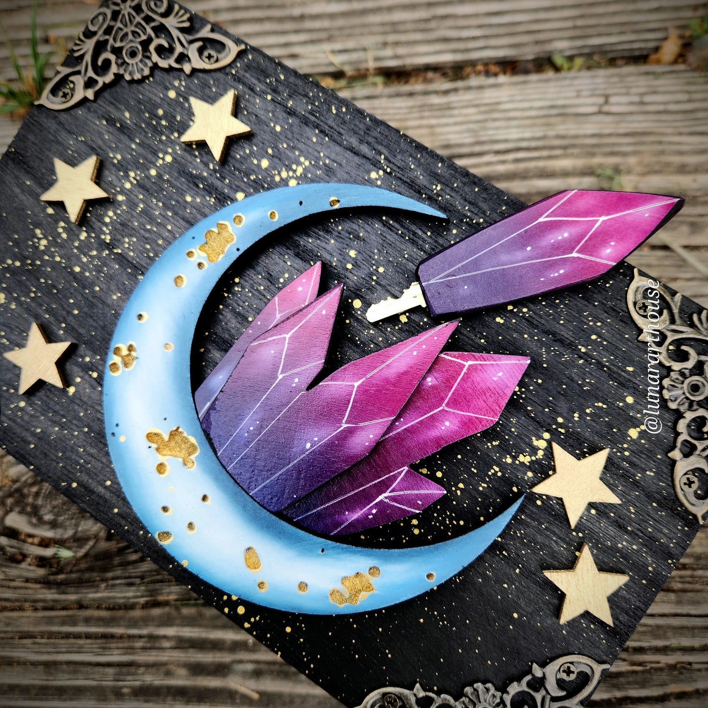 Crystal Moon Hidden Key Box
