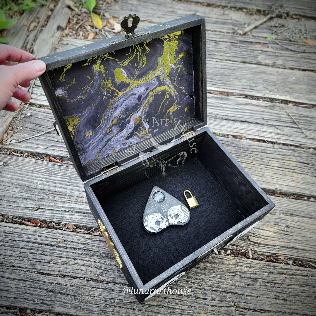 Skeleton Ouija Hidden Key Box Large Made to Order