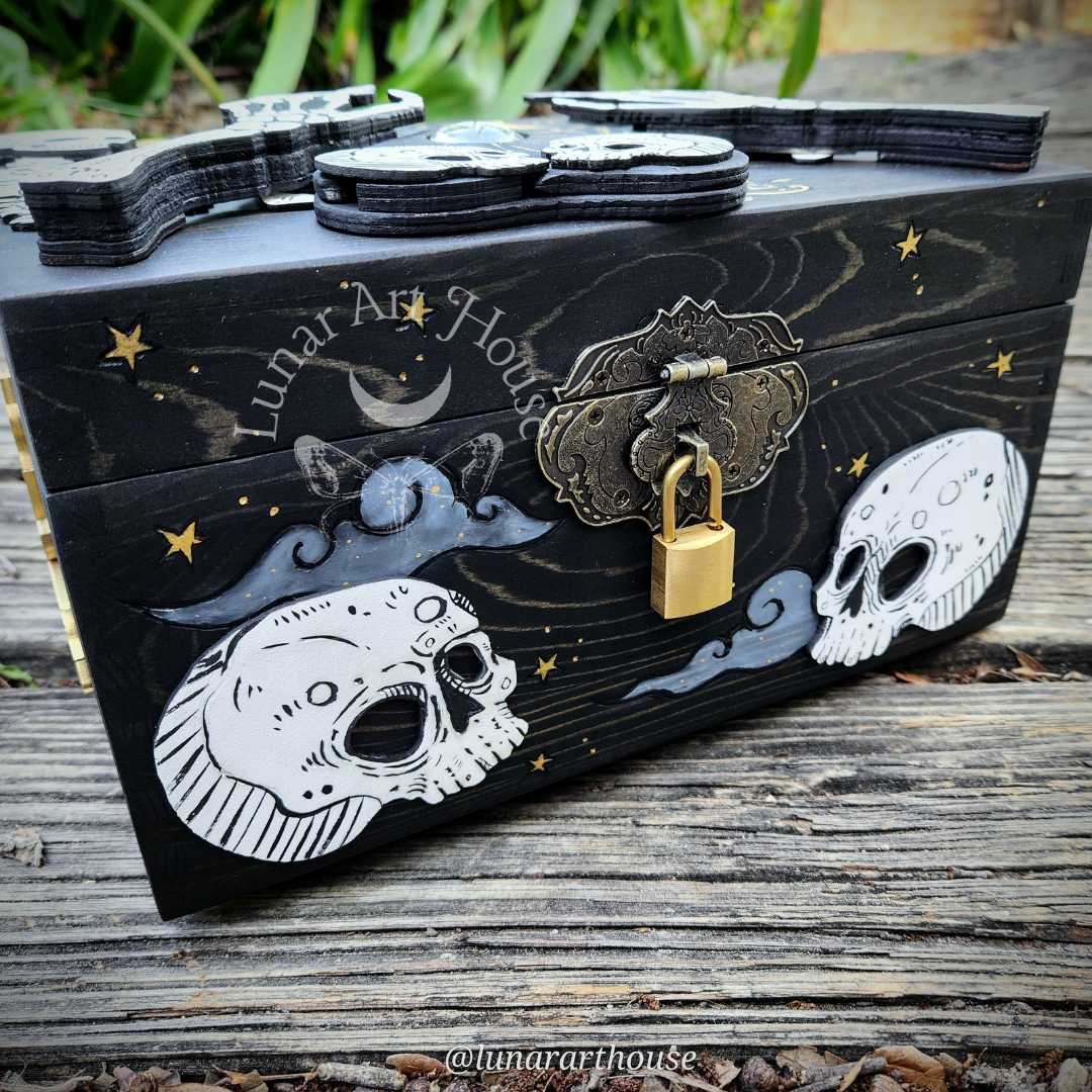 Skeleton Ouija Hidden Key Box Large Made to Order