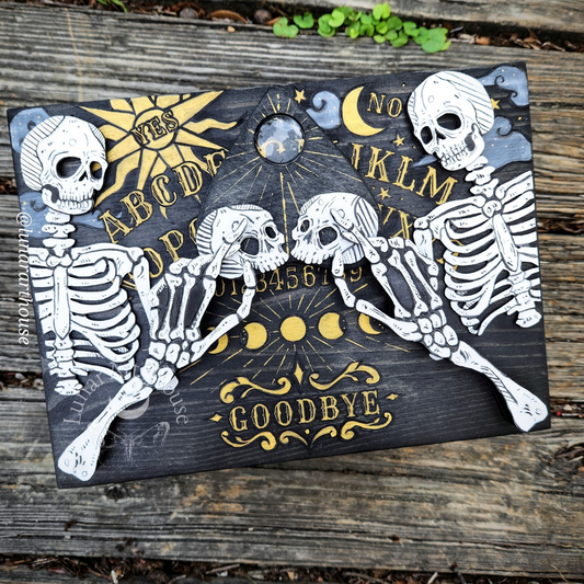 Skeleton Ouija Hidden Key Box Large Made to Order