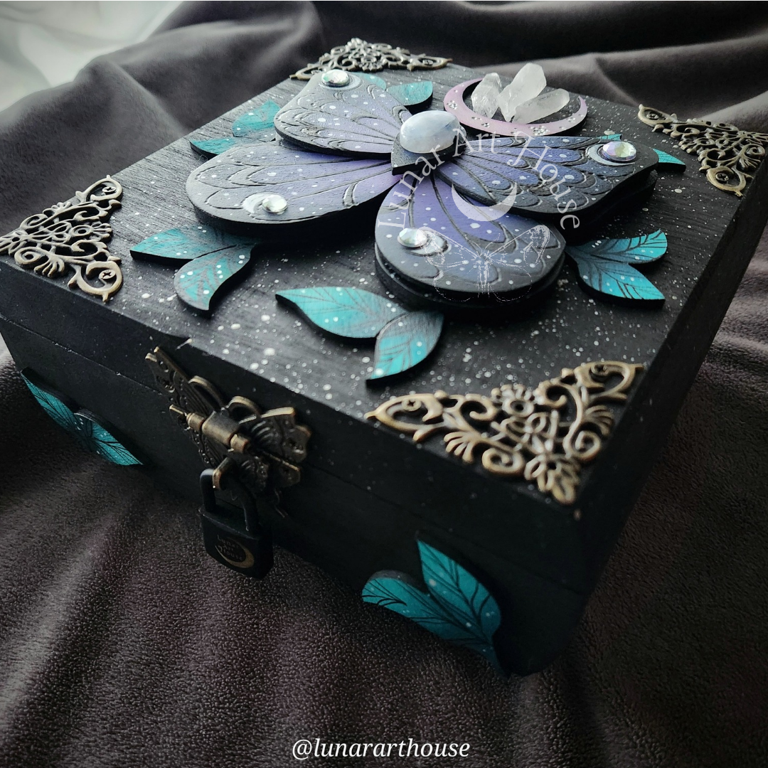 Quartz Butterfly Hidden Key Box