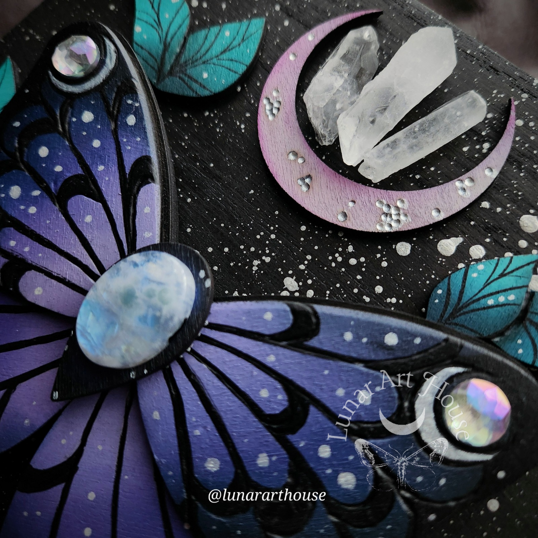 Quartz Butterfly Hidden Key Box