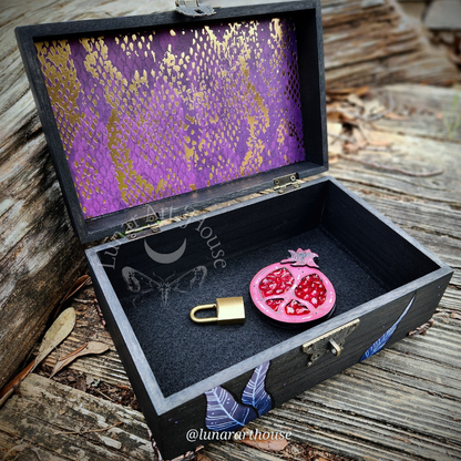 Snake and Pomegranate Hidden Key Box