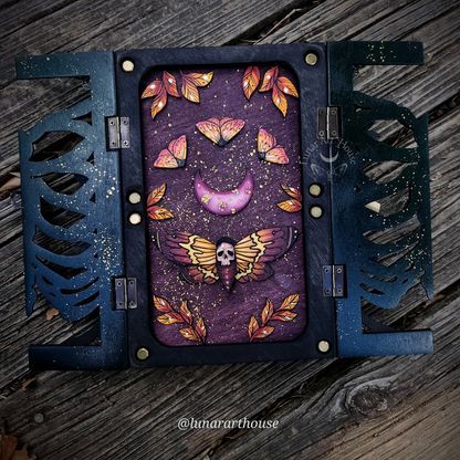 MADE TO ORDER Death Moth Rib Cage Hidden Key Journal