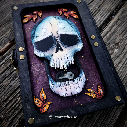 MADE TO ORDER Death Moth Rib Cage Hidden Key Journal