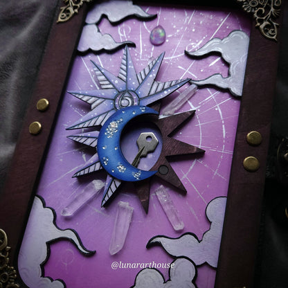 Pink Celestial Hidden Key Journal