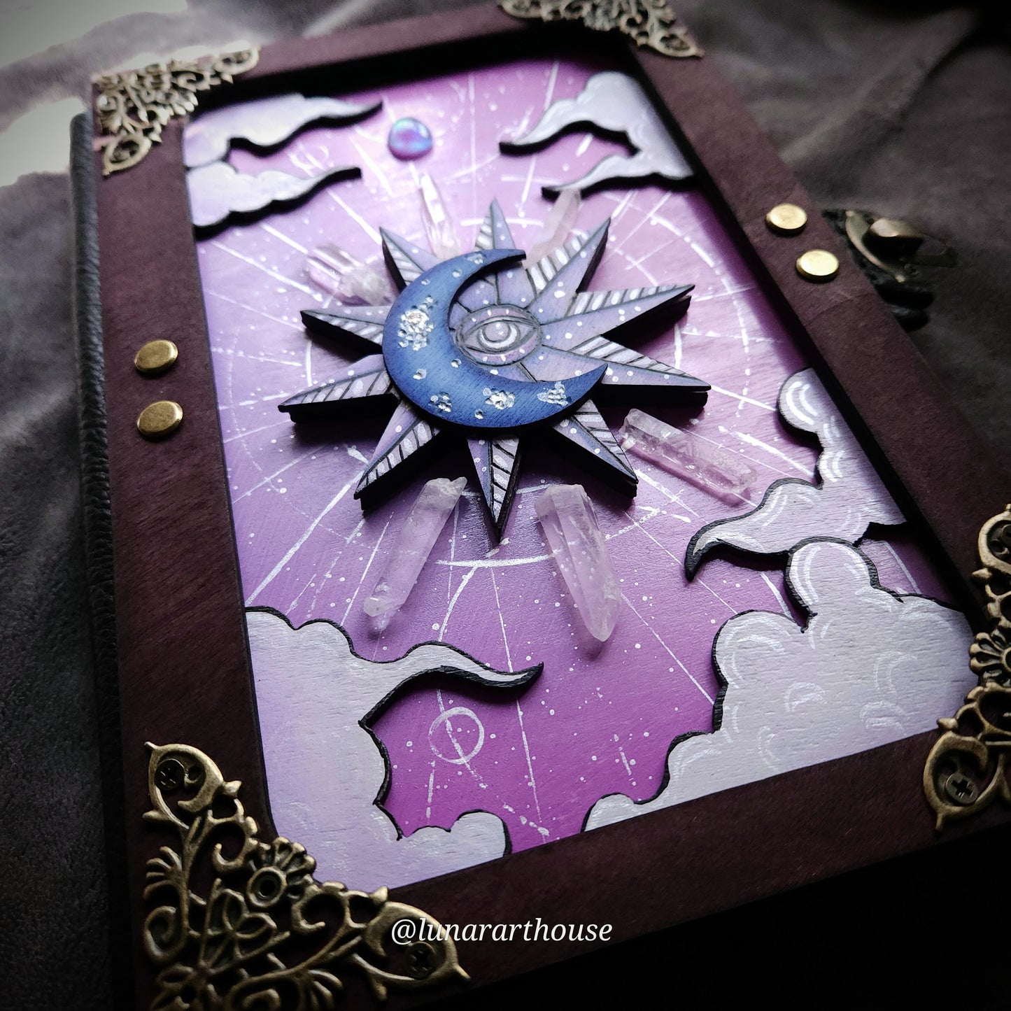 Pink Celestial Hidden Key Journal