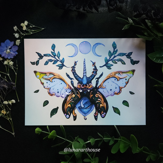 Beetle Art Print 5x7
