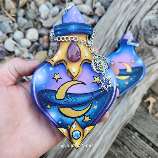 Moon Potion Bottle Compartment Made to order