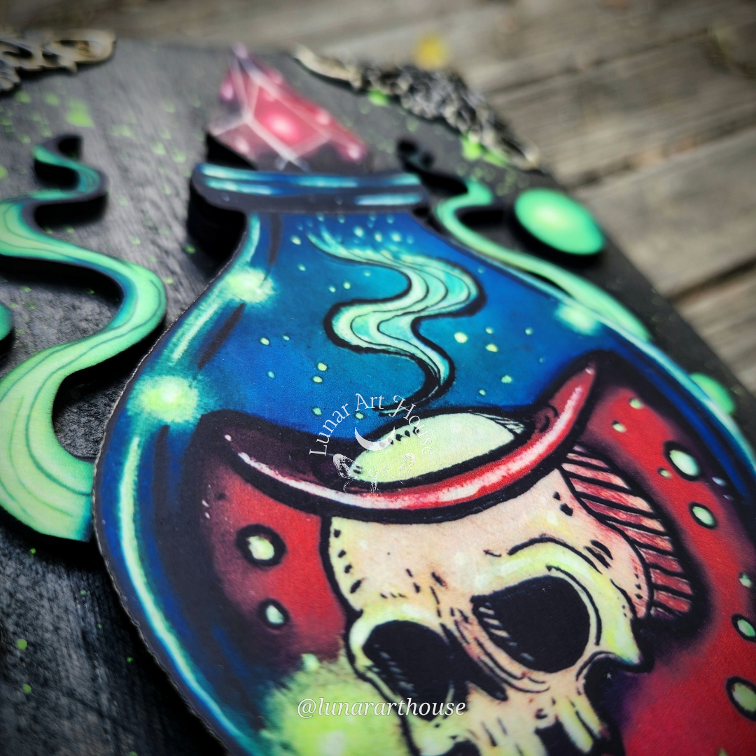 Skull Vial Hidden Key Box Printed Edition