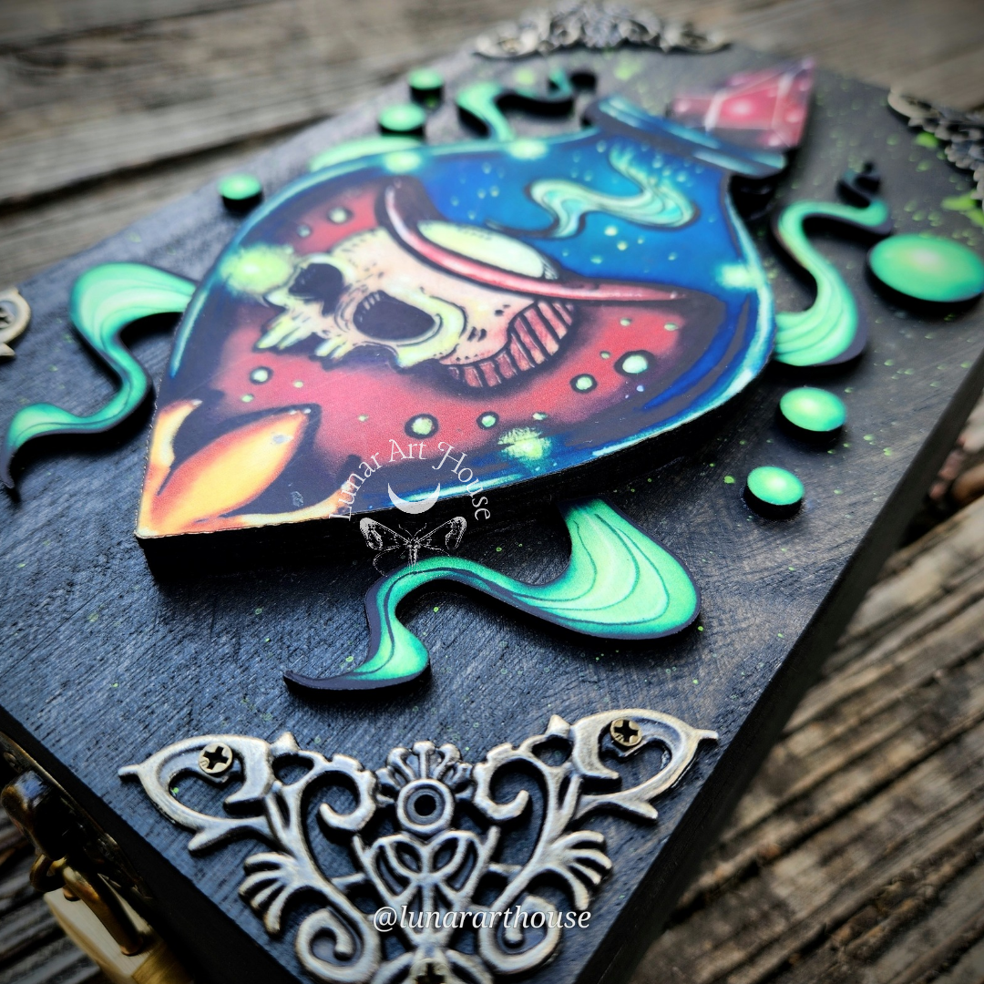Skull Vial Hidden Key Box Printed Edition