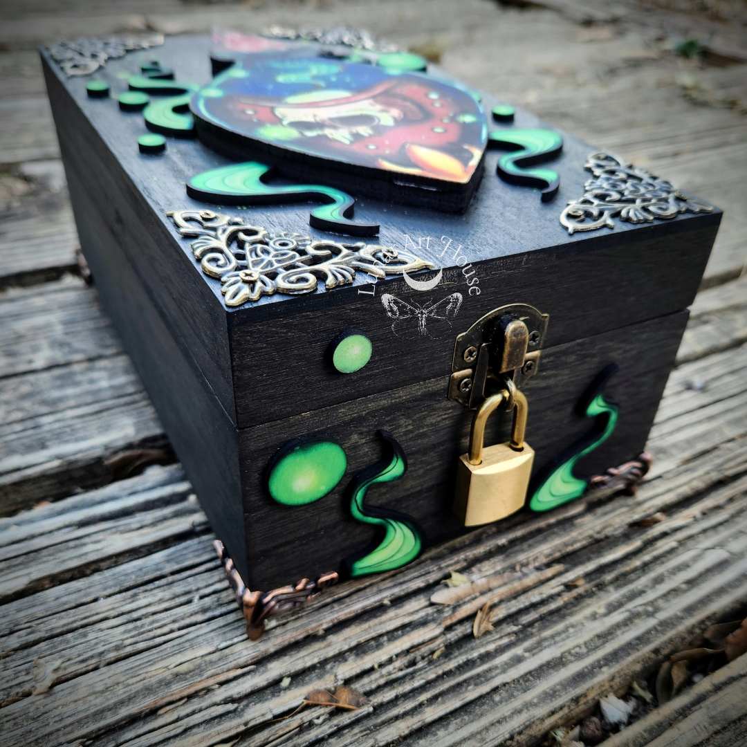 Skull Vial Hidden Key Box Printed Edition