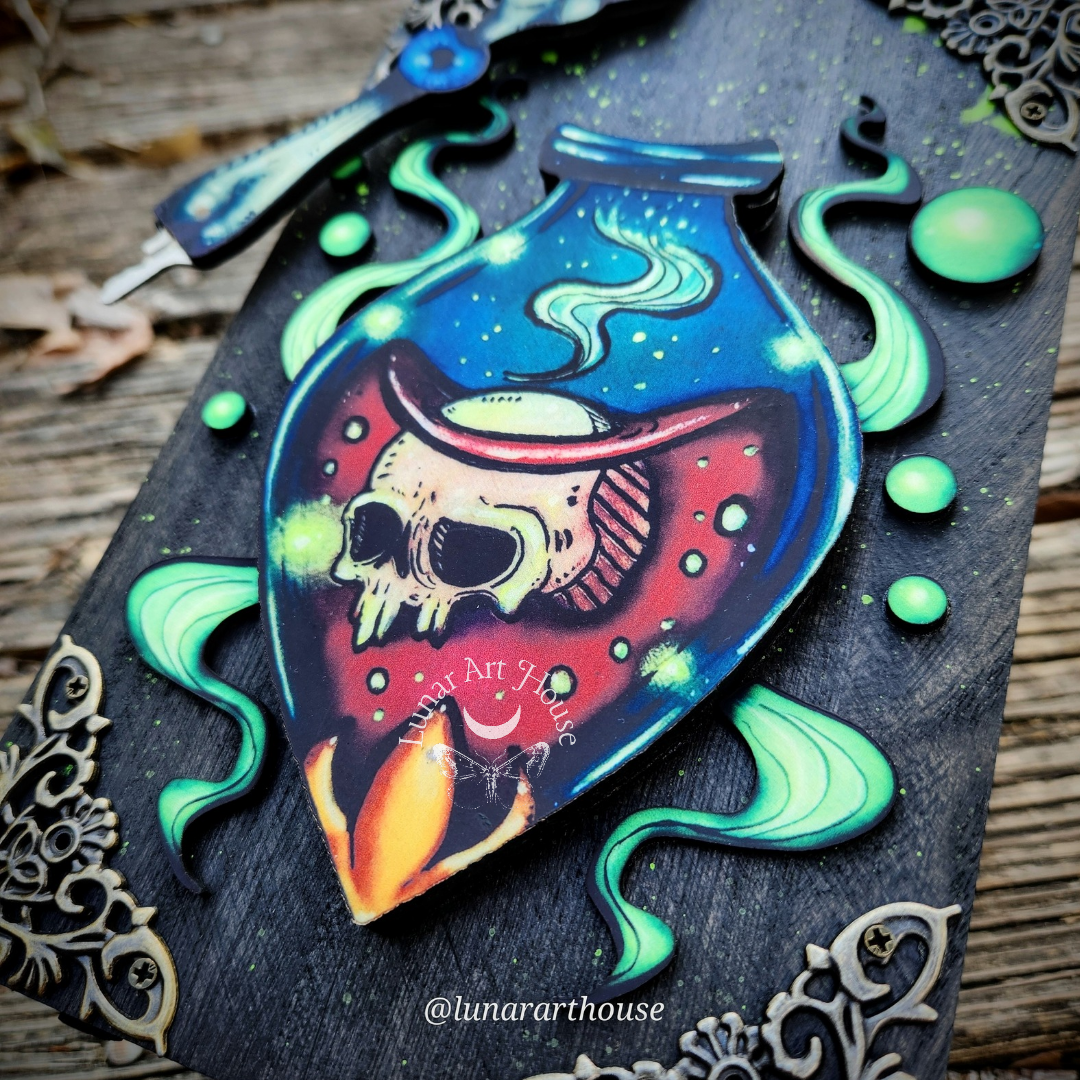 Skull Vial Hidden Key Box Printed Edition