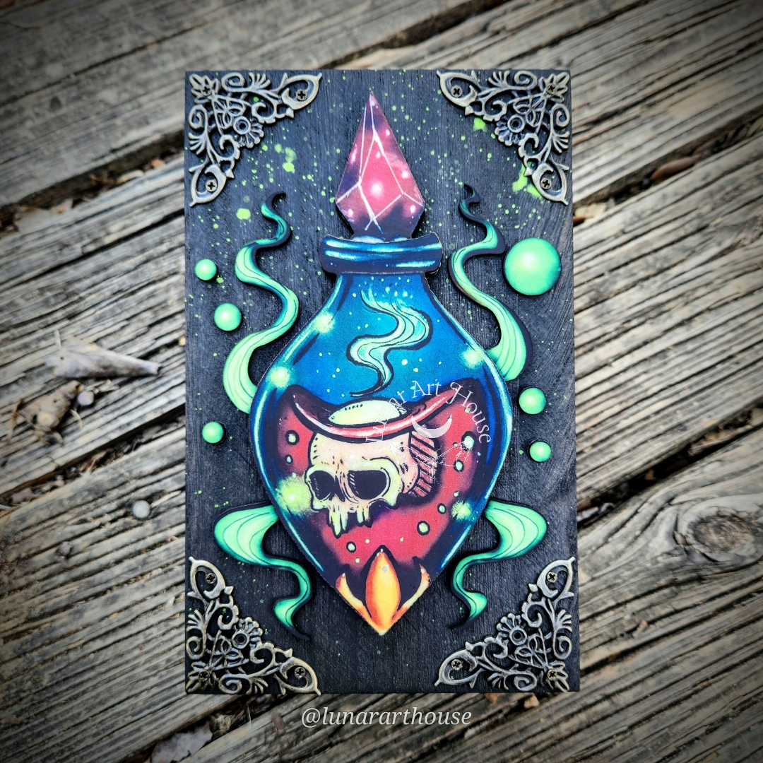 Skull Vial Hidden Key Box Printed Edition
