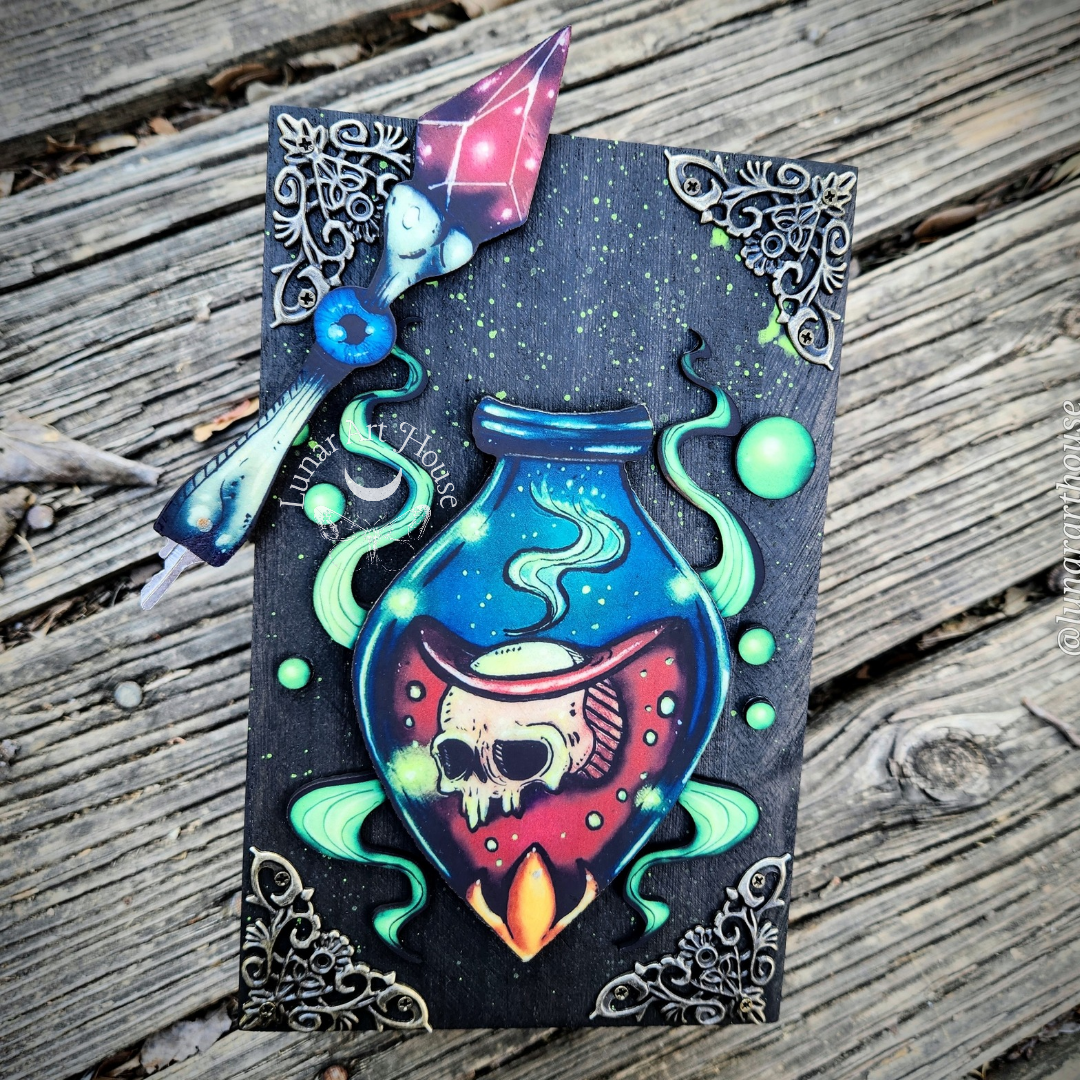 Skull Vial Hidden Key Box Printed Edition