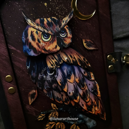 Autumn Owl Hidden Key Journal Printed Edition