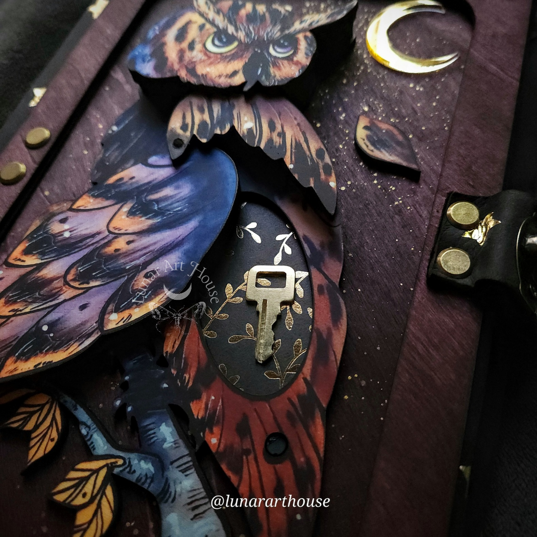 Autumn Owl Hidden Key Journal Printed Edition