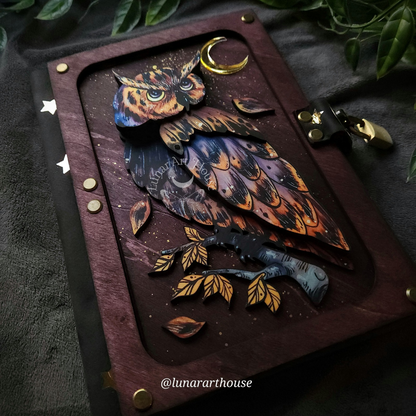 Autumn Owl Hidden Key Journal Printed Edition
